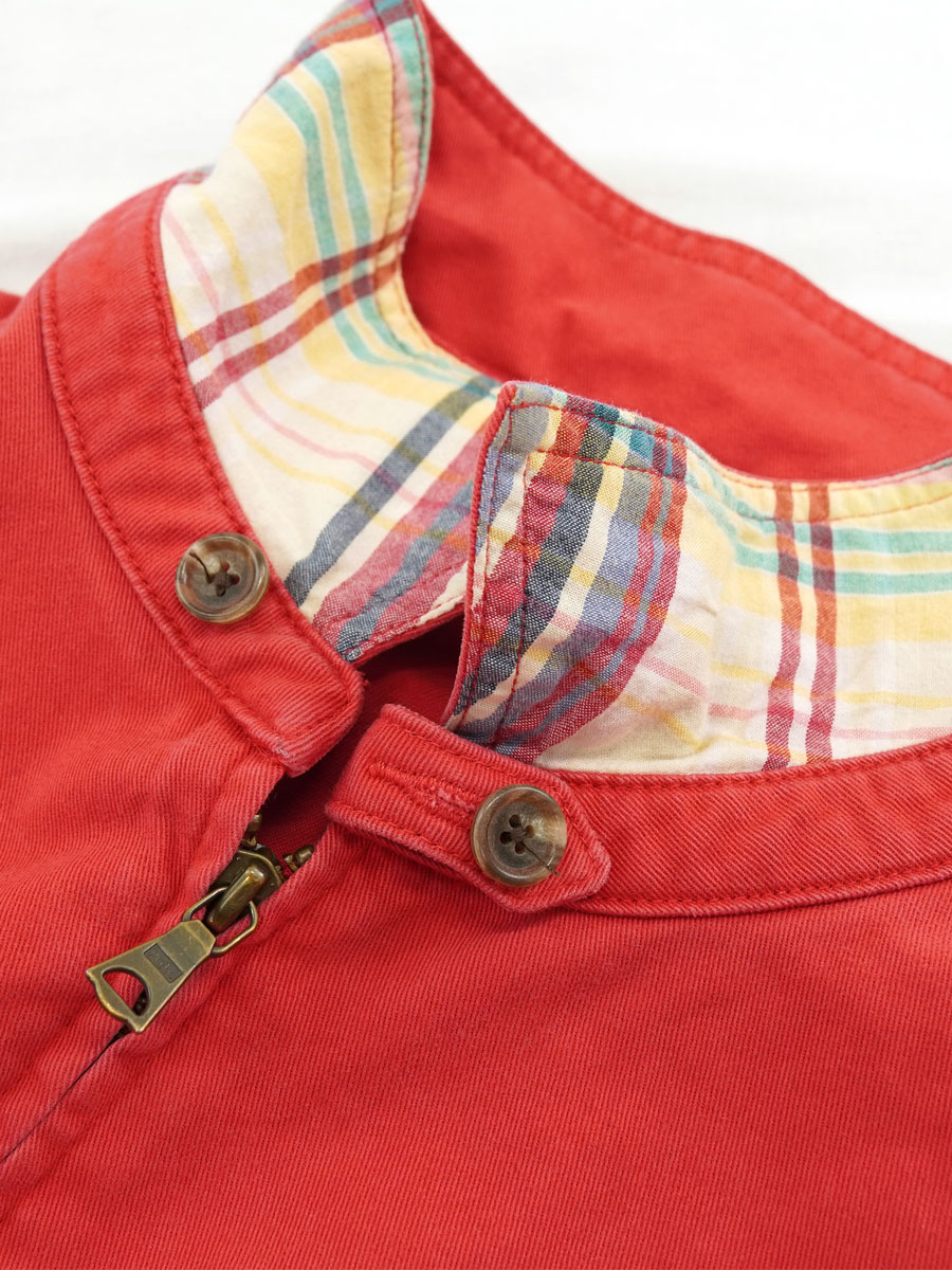 ラルフローレン 襟裏マドラスチェック 100%コットン スウィングトップ