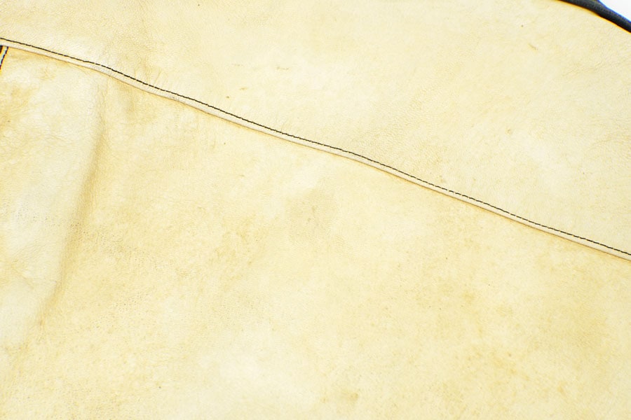 1950's Appalachian Two-Tone Leather Jacket Black × White Size(44)