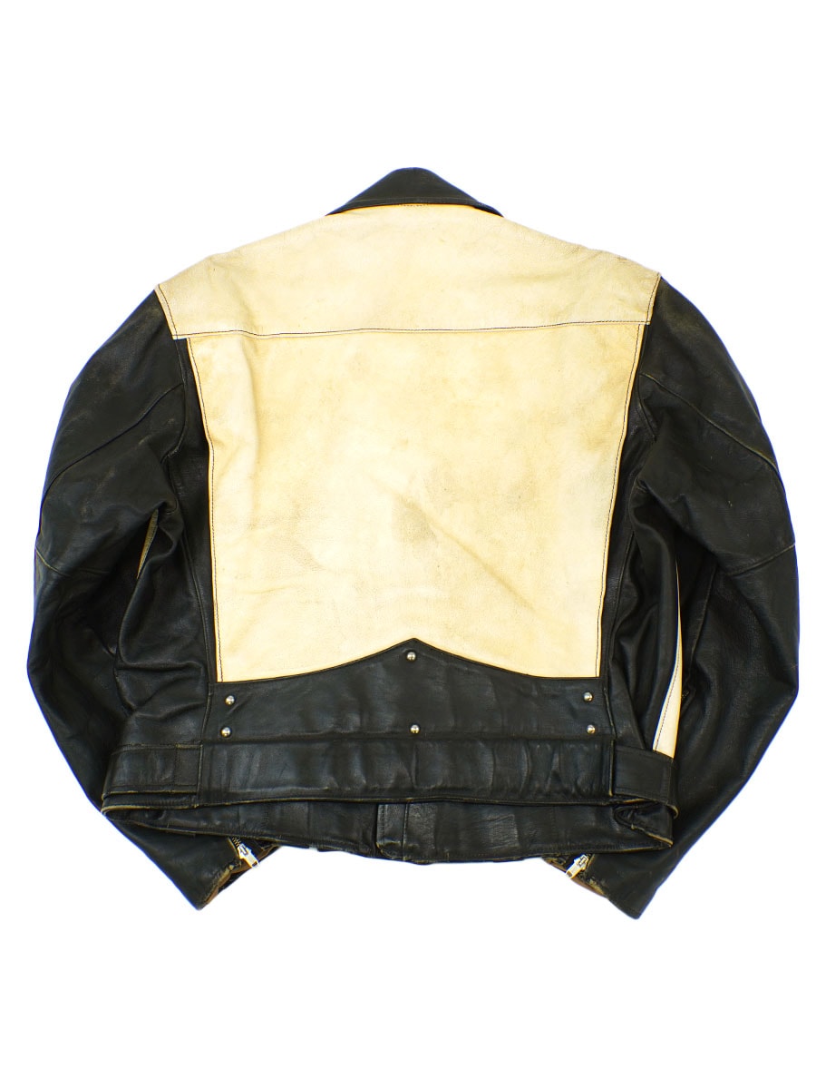 ソ*ド様 50's Appalachian 革ジャン 1950's Appalachian Two-Tone Leather Jacket Black × White Size(44
