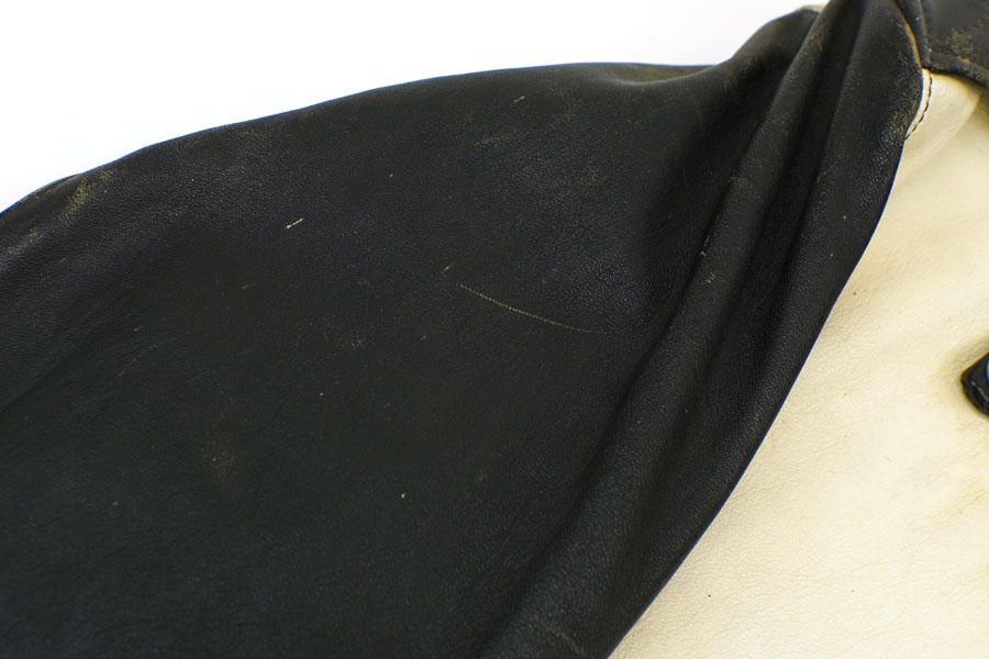 1950's Appalachian Two-Tone Leather Jacket Black × White Size(44)