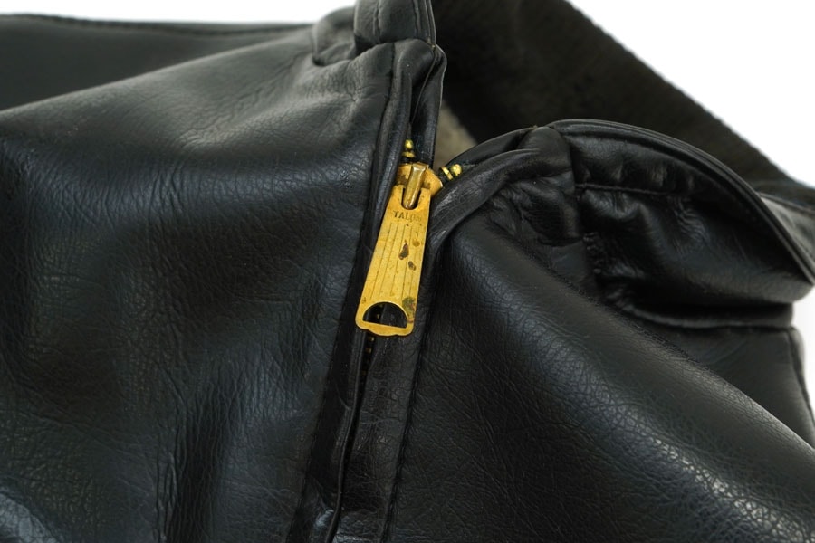 50'S SEARS FIELDMASTER VINYL LEATHER JACKET BLACK (SIZE.38) | NEW