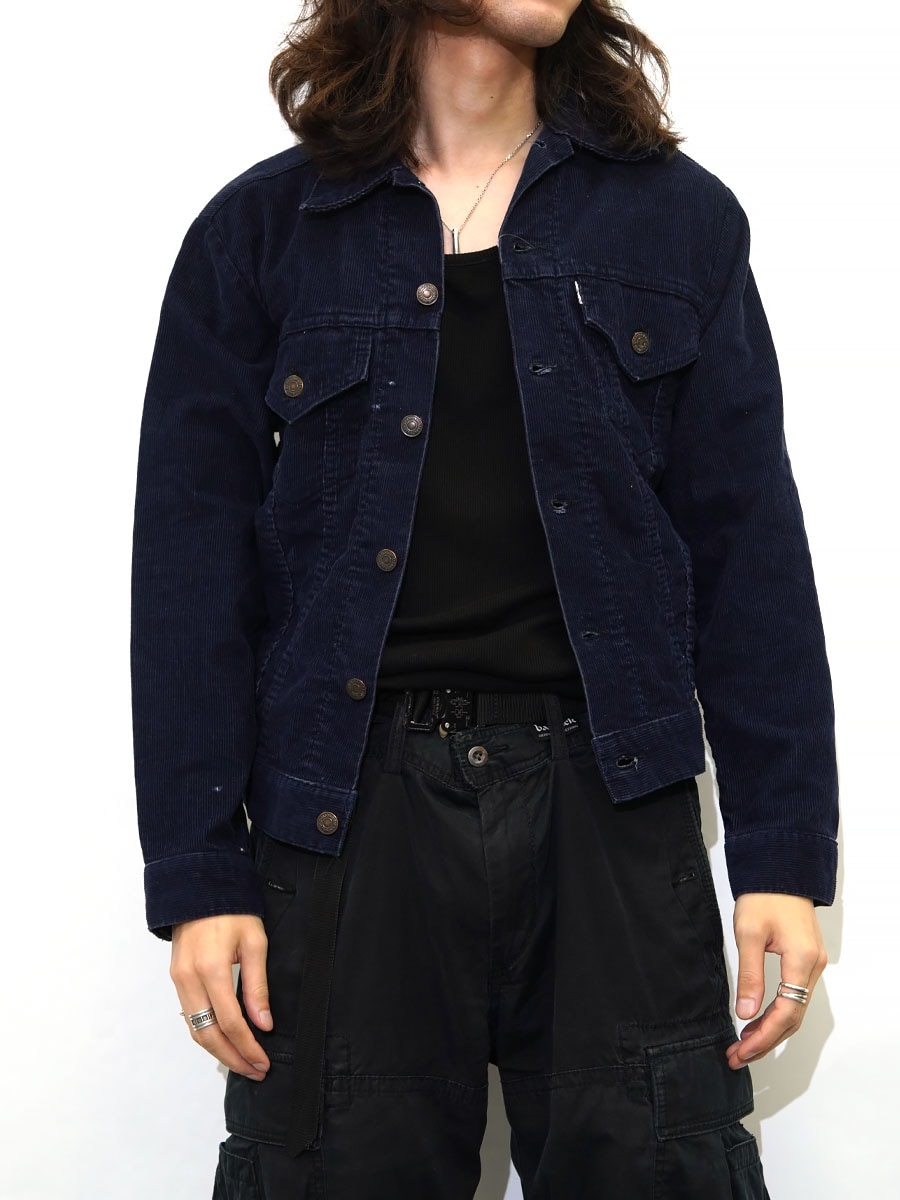 70's Levi's 70505 3rd型 コーデュロイJKT ネイビー 表記(36) ASIS