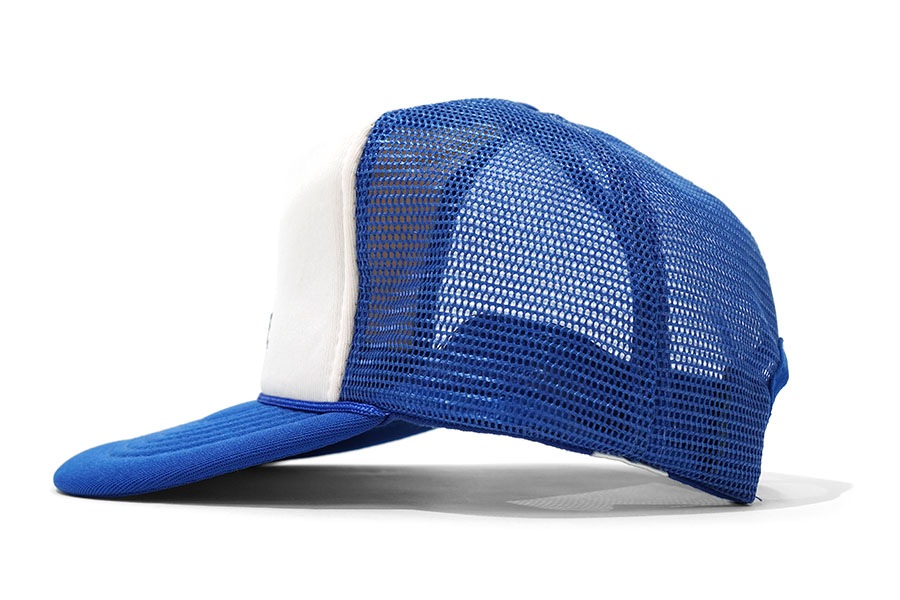 80's～ CAP TAL ''Chevron SPIROLITE'' メッシュキャップ ブルー 表記
