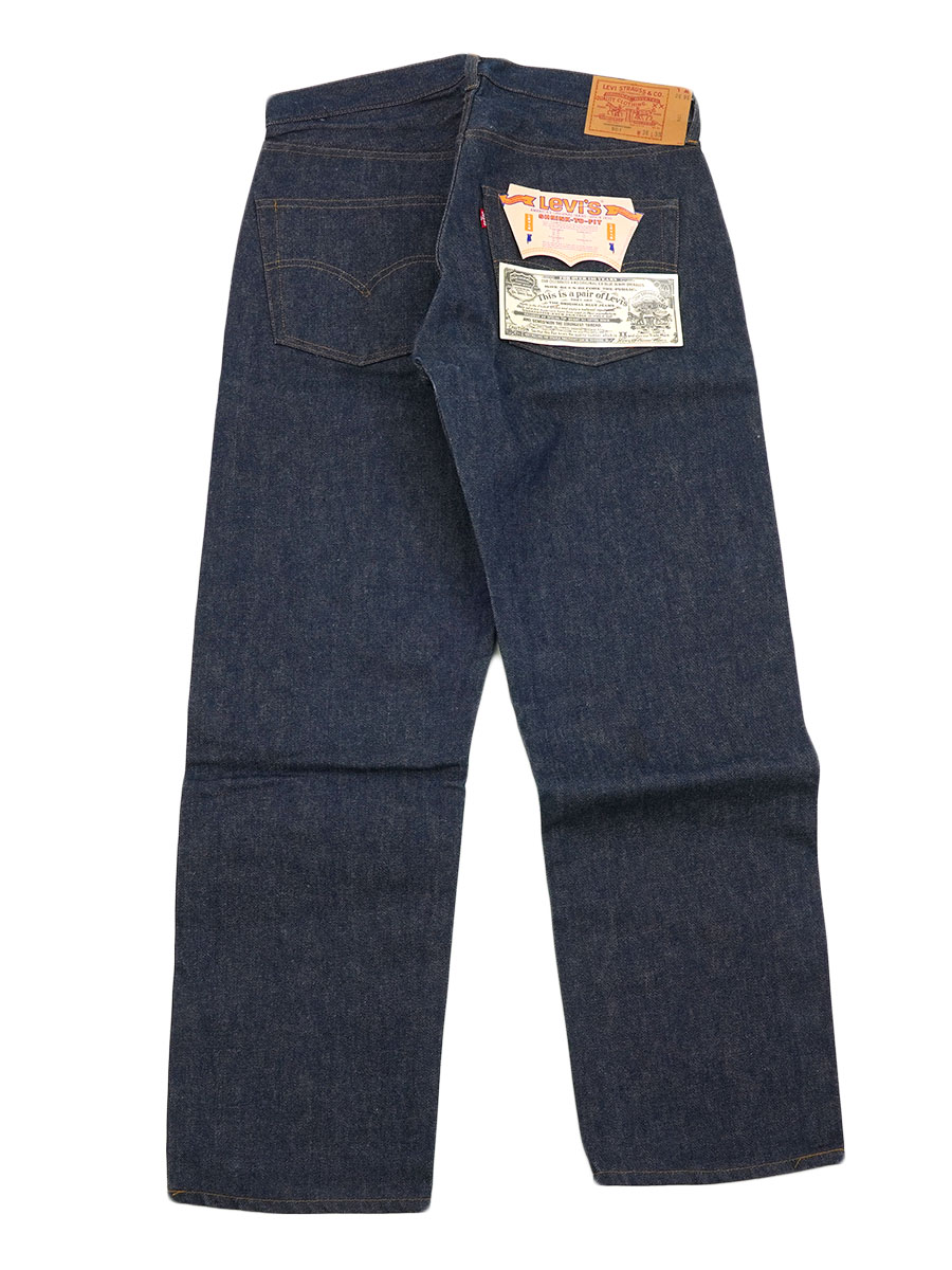 80's Levi's 501 内股シングル デニムパンツ 濃紺 USA製 表記