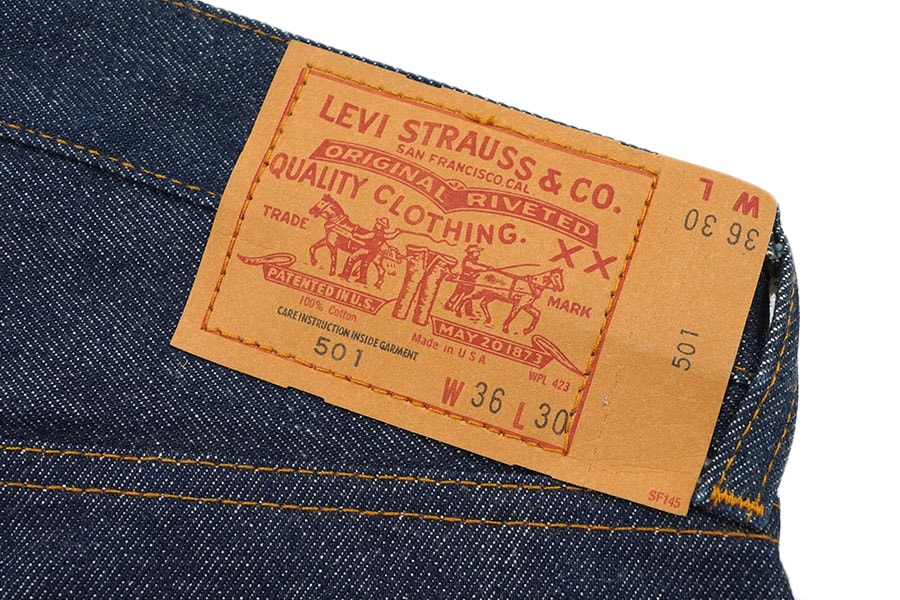 Levi's 501 デニムパンツ 内股シングル 色落良 USA製 80s 80's Levi's 501 内股シングル デニムパンツ 濃紺 USA製 表記
