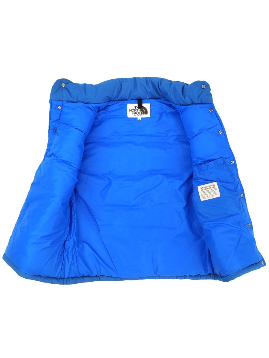 THE NORTH FACE 茶タグ　ブルー　ダウンベスト M 70's 茶タグ ノースフェイス ダウンベスト ネイビーブルー 表記