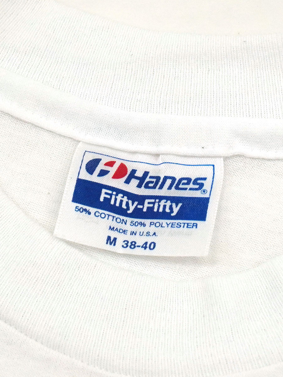 90'S HANES QUINCY JONES ''LISTEN UP'' T SHIRT WHITE (SIZE.MEDIUM) MADE IN USA