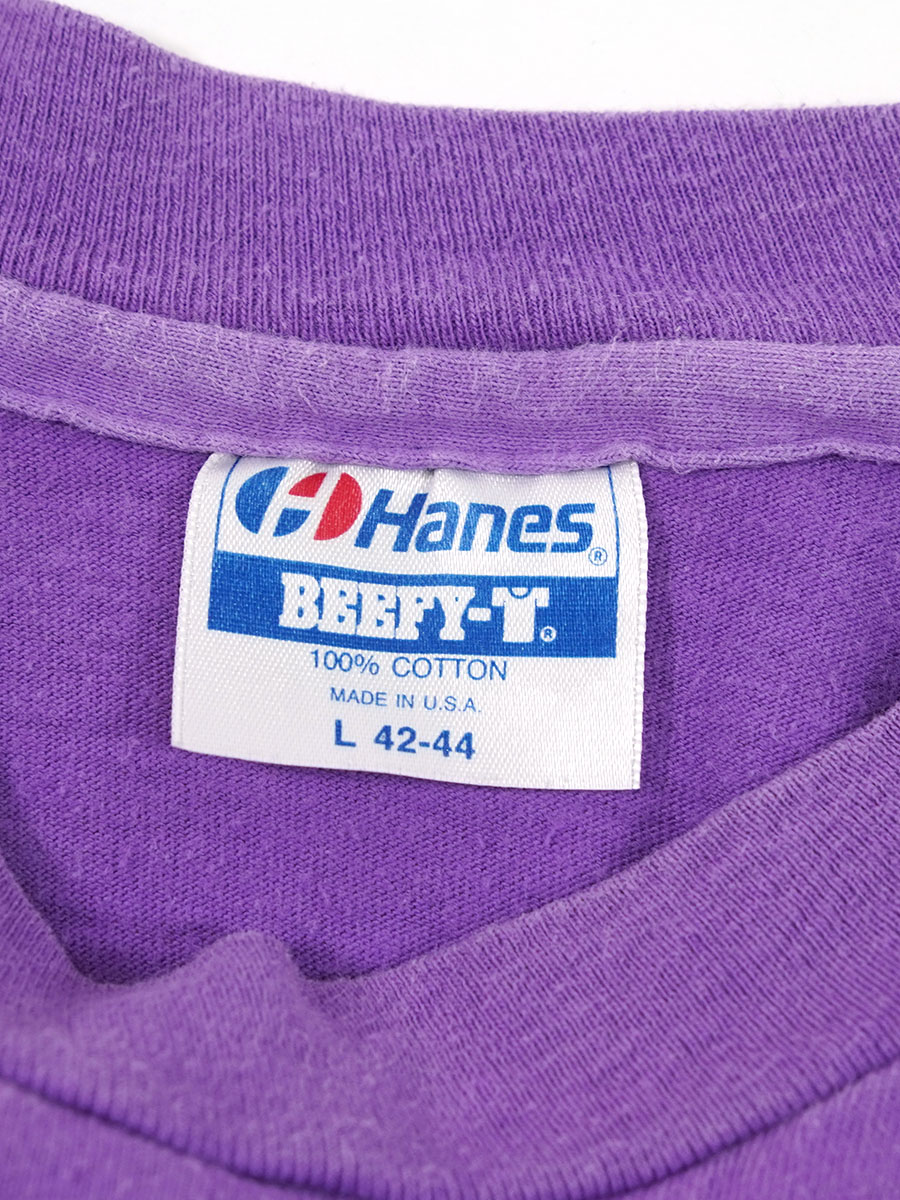 80's Hanes CHOUINARD EQUIPMENT Tシャツ パープル 表記(L) USA製