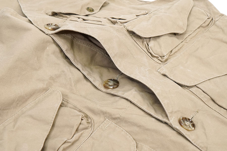 USA製 FILSON ハーフムーン キャンバス ハンティングベスト タン 表記