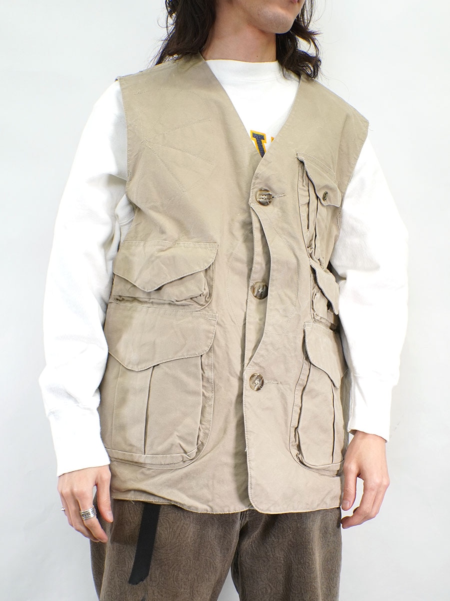 USA製 FILSON ハーフムーン キャンバス ハンティングベスト タン 表記