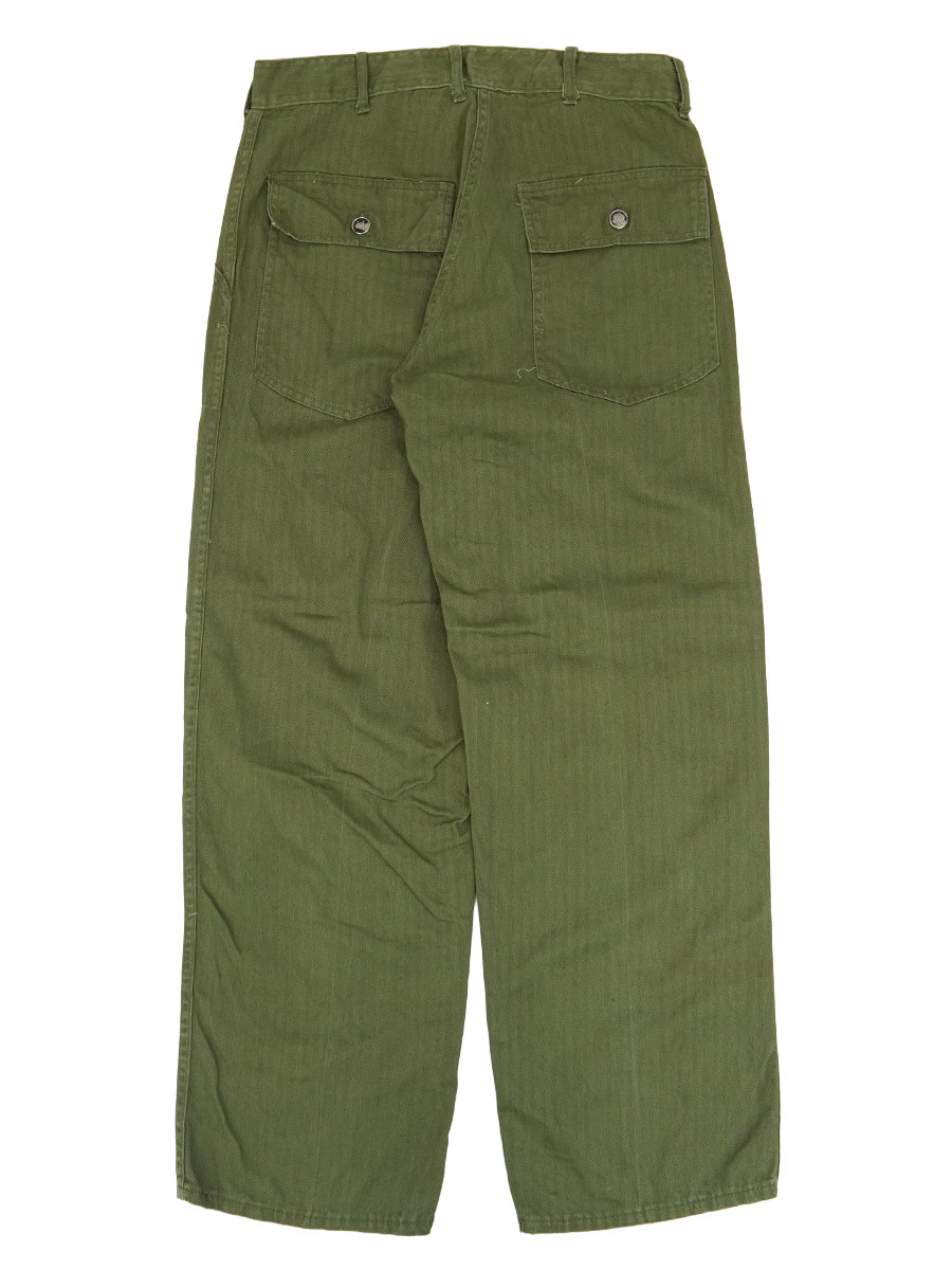 50's～ U.S.ARMY 13スターボタン HBT ベイカーパンツ ジッパーフライ