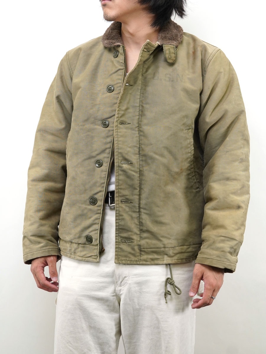 50's U.S.NAVY N-1 デッキジャケット 表記(36) 背面ステンシル