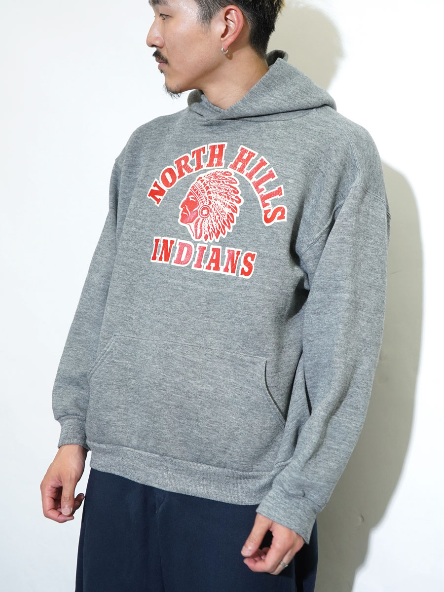 90's RUSSELL ATHLETIC ハーフジップ P/O 襟付きスウェット 表記