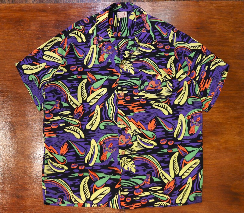 1950s HAWAIIAN SHIRT , Size M