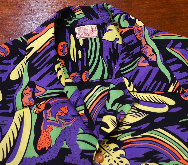 1950s HAWAIIAN SHIRT , Size M