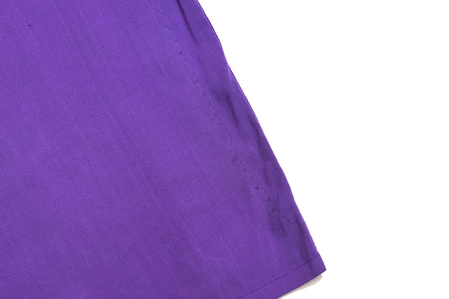 1950'S ARTVOGUE OF CALIFORNIA ''PISTON-PUSHERS SACRAMENTO'' CAR CLUB SHIRT PURPLE (SIZE.MEDIUM)