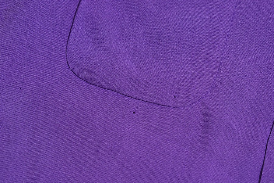 1950'S ARTVOGUE OF CALIFORNIA ''PISTON-PUSHERS SACRAMENTO'' CAR CLUB SHIRT PURPLE (SIZE.MEDIUM)