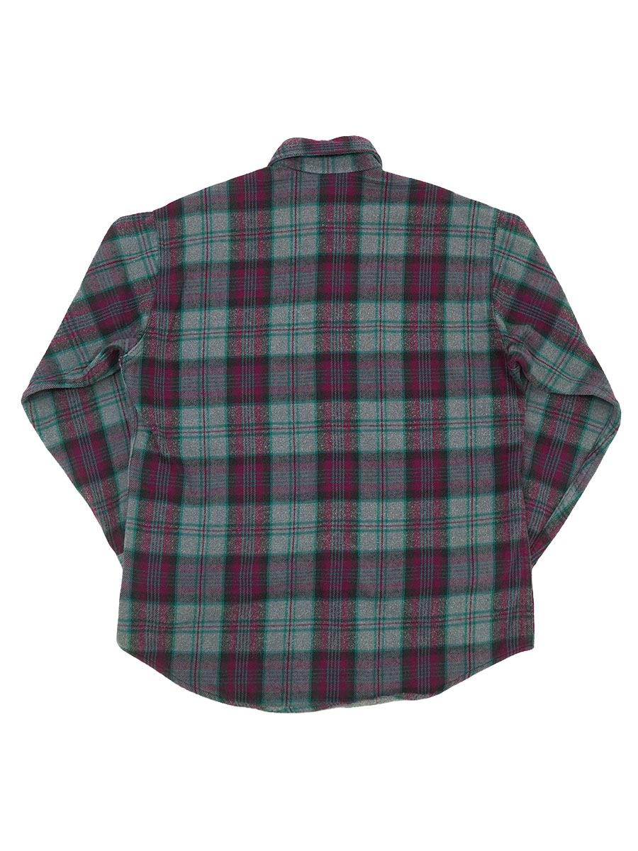 90'S ST.JOHN'S BAY PLAID FLANNEL SHIRT (SIZE.LARGE) MADE IN USA