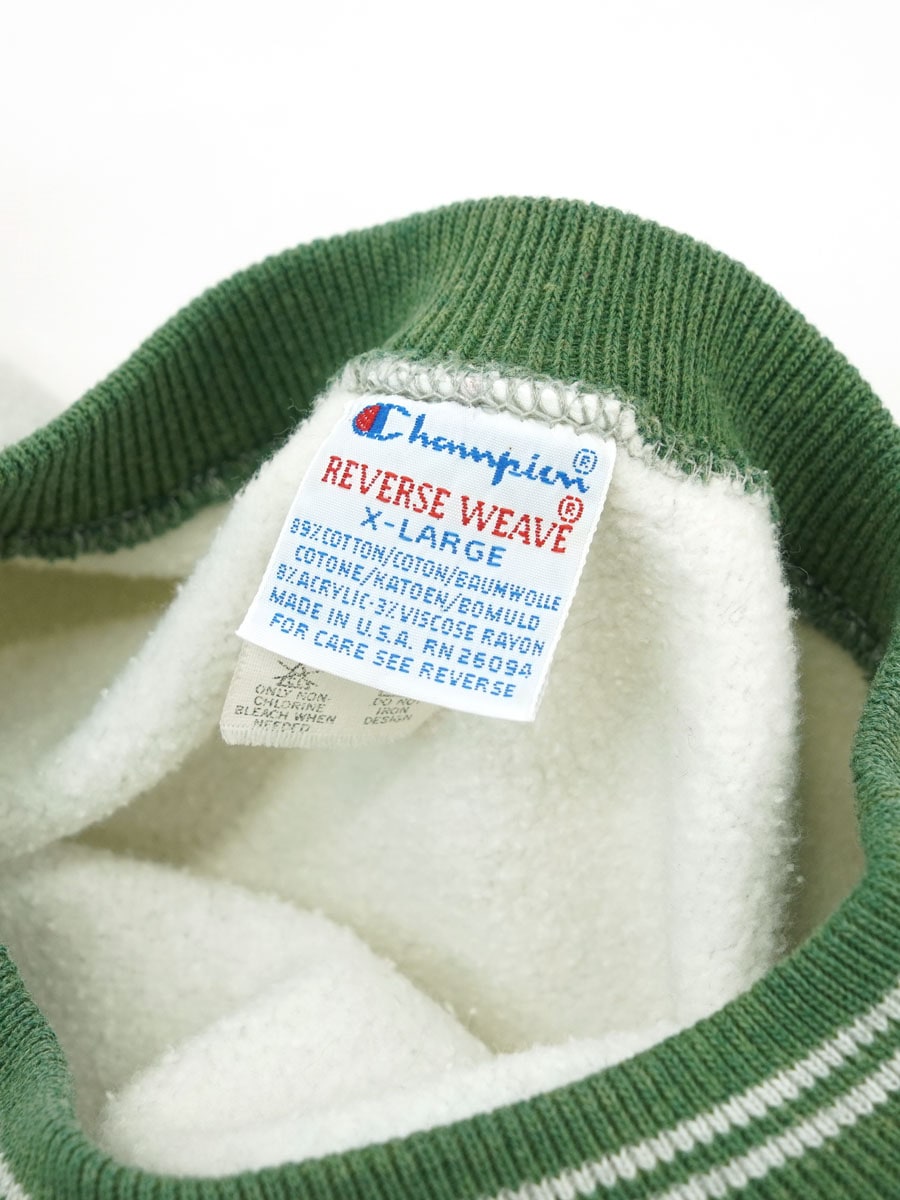 90'S CHAMPION REVERSE WEAVE ''MACALESTER COLLEGE'' RIB LINE (SIZE.X LARGE) MADE IN USA