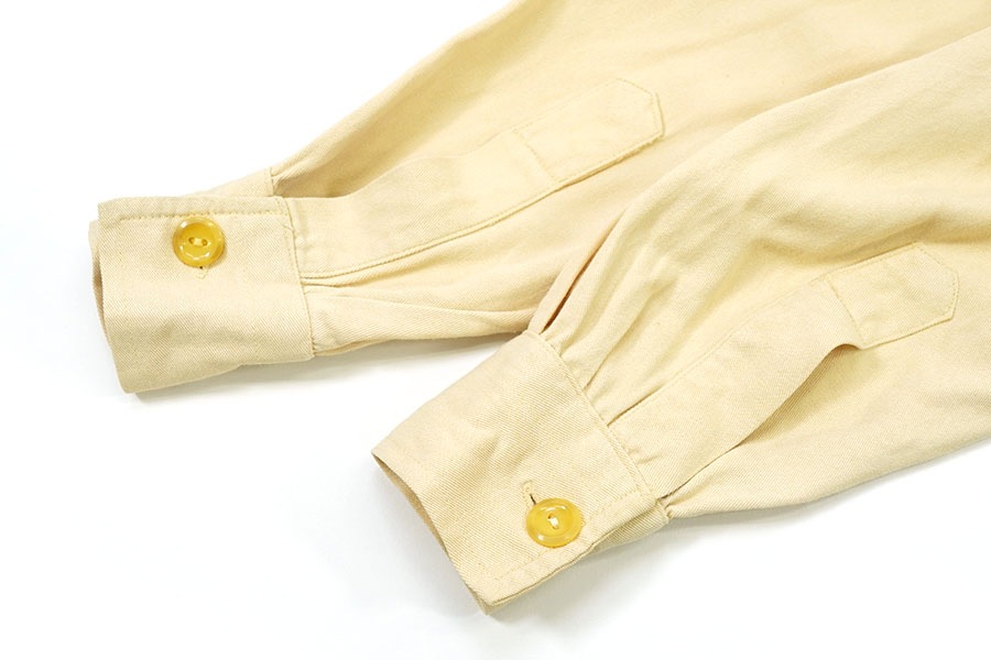 50'S PHILMAC L/S RAYON SHIRT YELLOW (SIZE.SMALL)