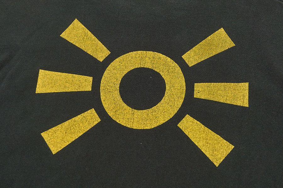 90'S FRUIT OF THE LOOM ''BUTHOLE SUYFERS'' T SHIRT BLACK (SIZE.LARGE) MADE IN USA