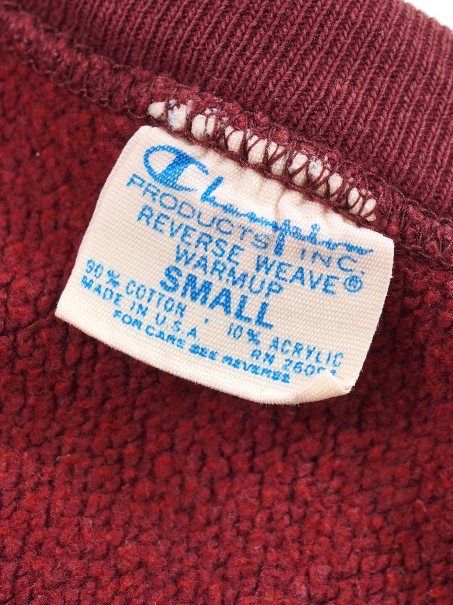 70's 単色タグ チャンピオンRW ''EXETER'' エンジ 表記(S) | すべての