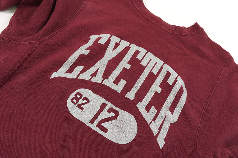 70's 単色タグ チャンピオンRW ''EXETER'' エンジ 表記(S)