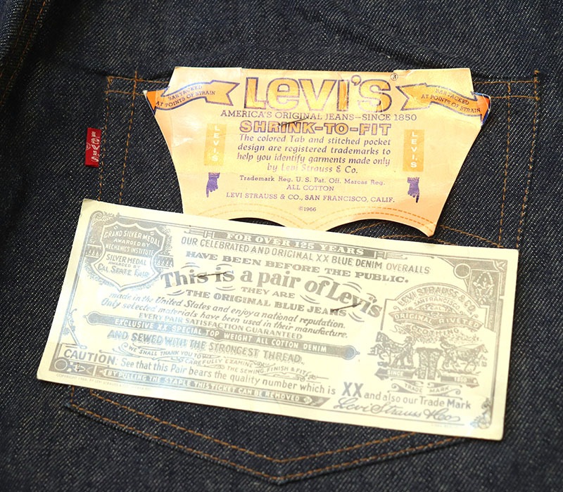 1970s DEAD STOCK , Levis 501 RED LINE'66 ,  Size W34 L31