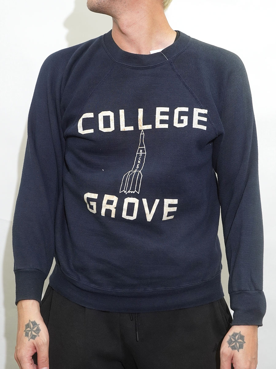 60's ランタグ チャンピオン ''COLLEGE GROVE'' 3段フロッキープリント