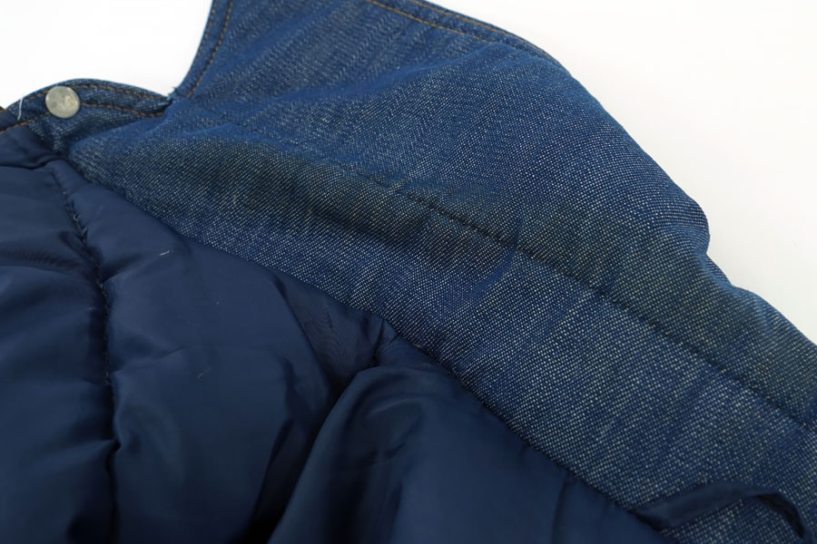70's SKI LEVI'S デニム×裏ナイロン ダウンベスト 表記(L) ASIS | NEW