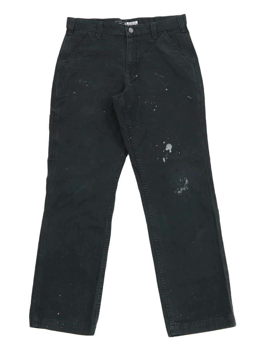 CARHARTT RELAXED FIT CANVAS WORK PANTS BLACK (SIZE.W34 L32) | NEW