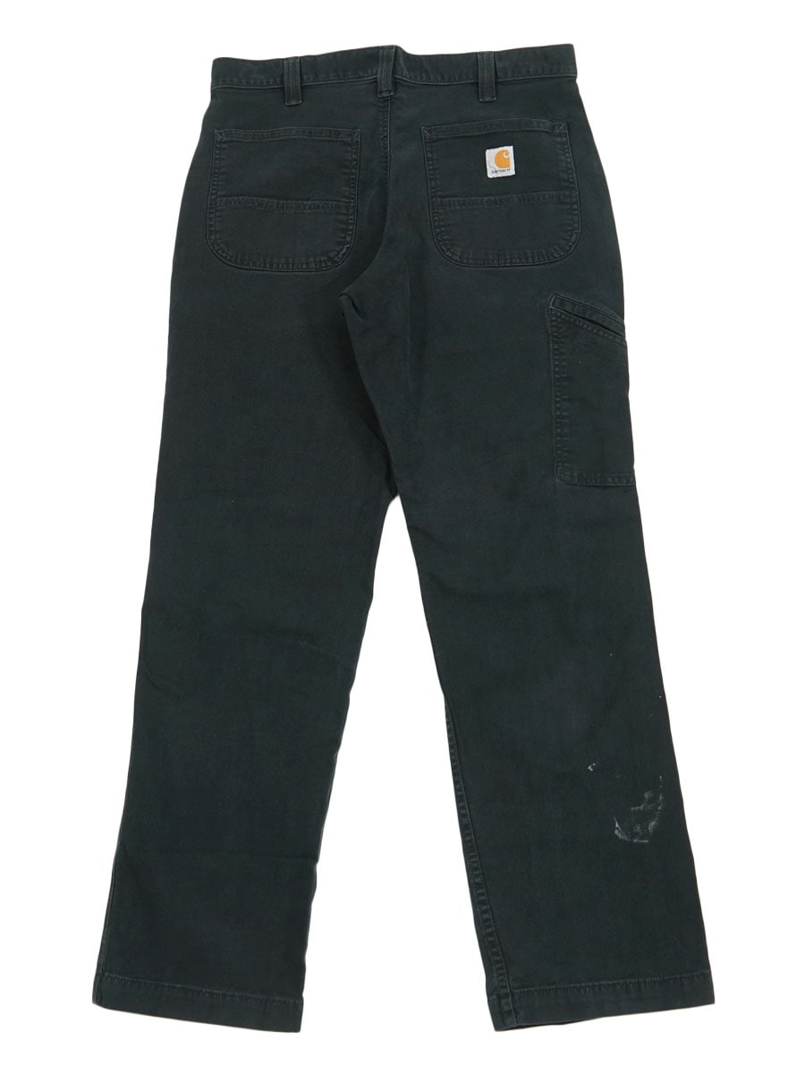 CARHARTT RELAXED FIT CANVAS WORK PANTS BLACK (SIZE.W34 L32) | NEW
