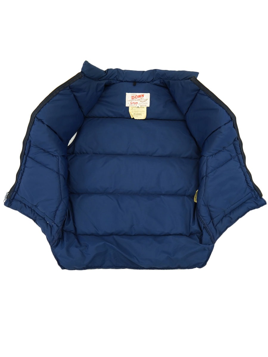 80's DOWN BY SCHOTT 2ポケ ダウンベスト ネイビー 表記(M) | すべての