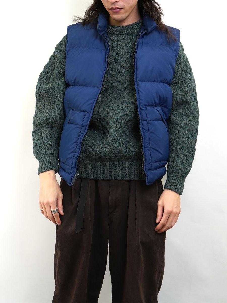 80's DOWN BY SCHOTT 2ポケ ダウンベスト ネイビー 表記(M) | NEW ITEM