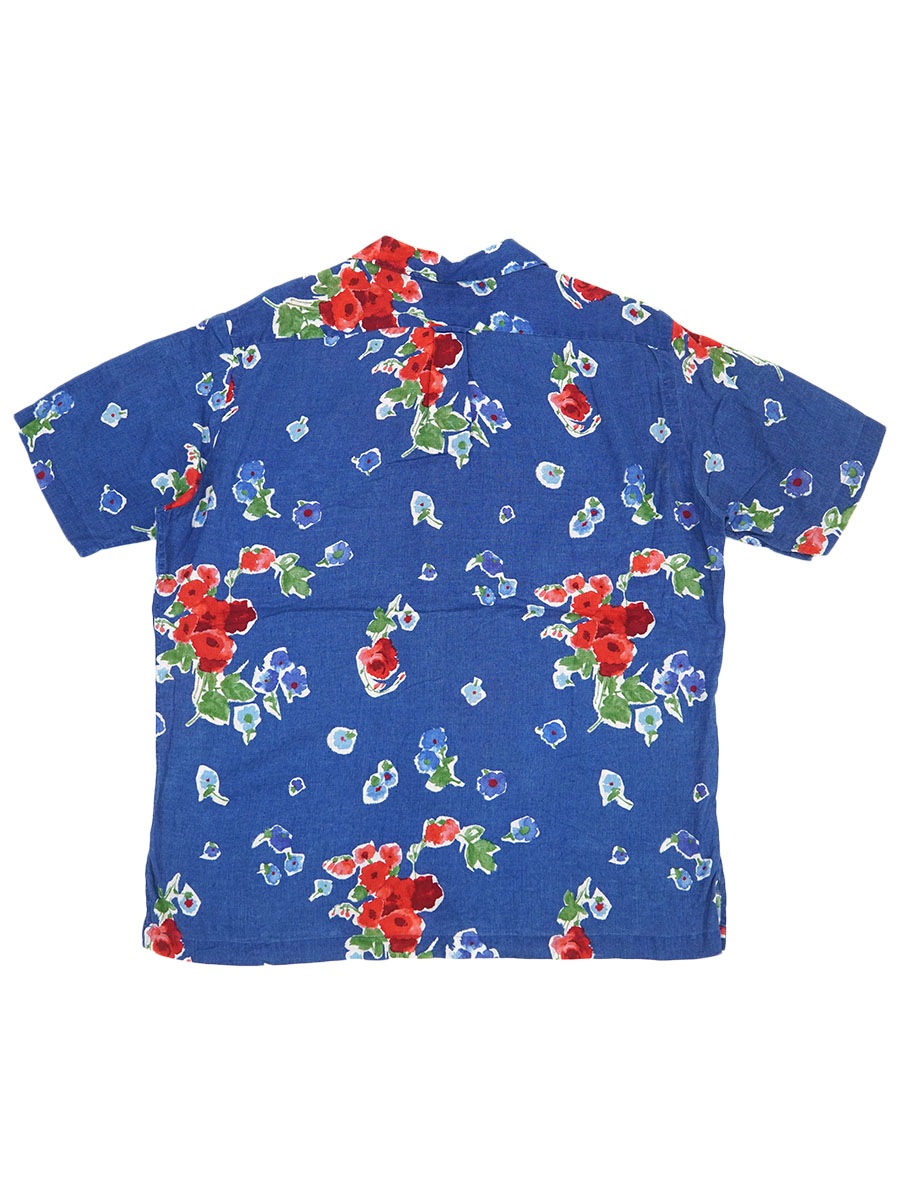 ラルフローレン ''CALDWELL'' ループカラー 花柄 100%リネン 半袖