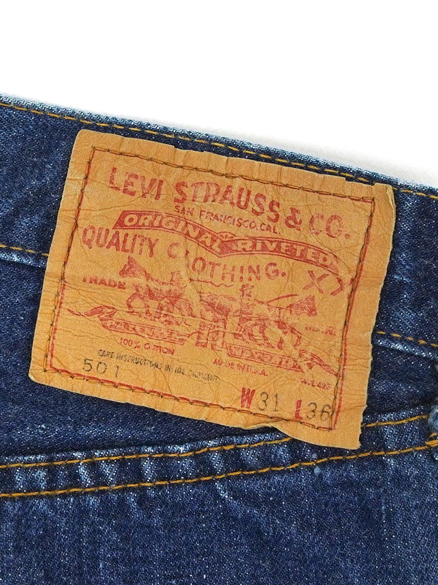 70's Levi's 501 66前期 デニムパンツ 良雰囲気 表記(31x36) スレーキ