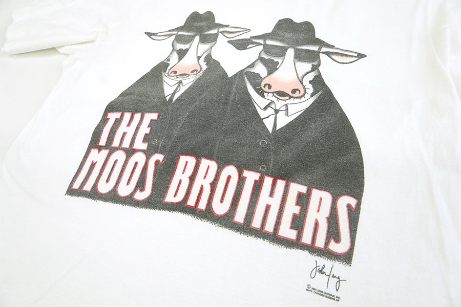 80's Changes ''THE MOOS BROTHERS'' プリントTシャツ ホワイト 表記(L
