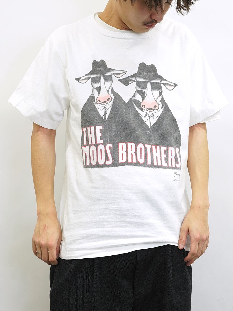 80's Changes ''THE MOOS BROTHERS'' プリントTシャツ ホワイト 表記(L) USA製
