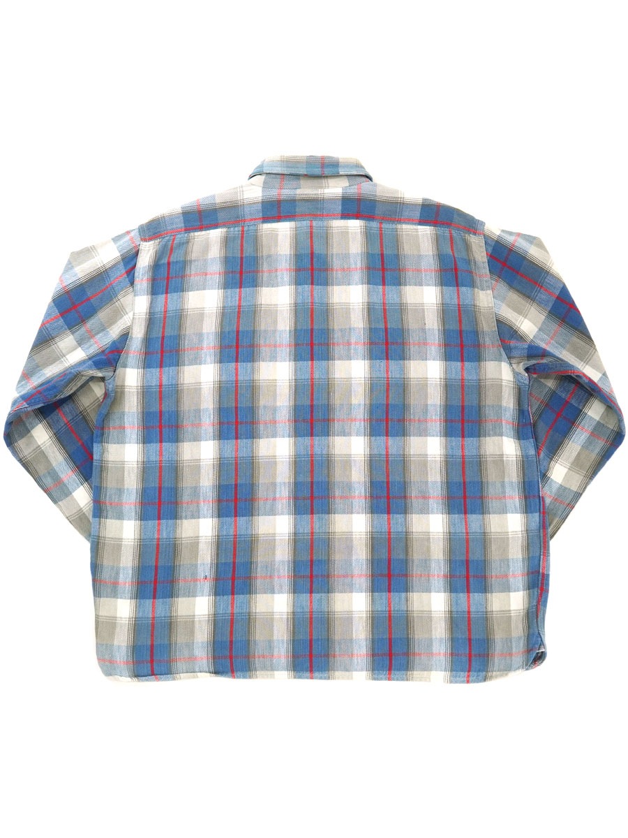 50's PENNEY'S 好配色チェック マチ付き フランネルシャツ 表記(XL