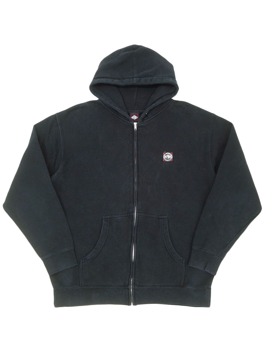 00'S～ INDEPENDENT FULL ZIP HOODED SWEAT SHIRT BLACK (SIZE.LARGE)