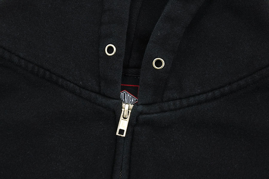 00'S～ INDEPENDENT FULL ZIP HOODED SWEAT SHIRT BLACK (SIZE.LARGE)