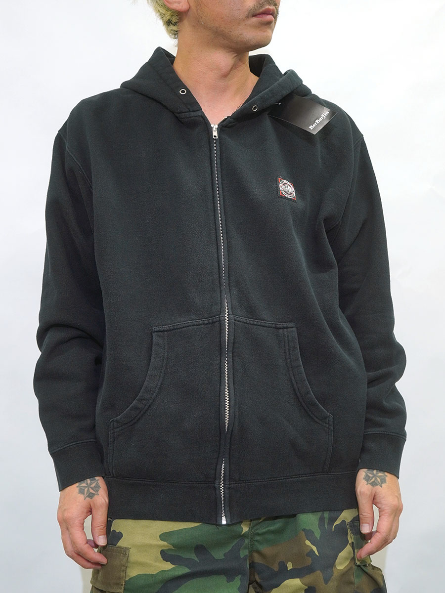 00'S～ INDEPENDENT FULL ZIP HOODED SWEAT SHIRT BLACK (SIZE.LARGE)