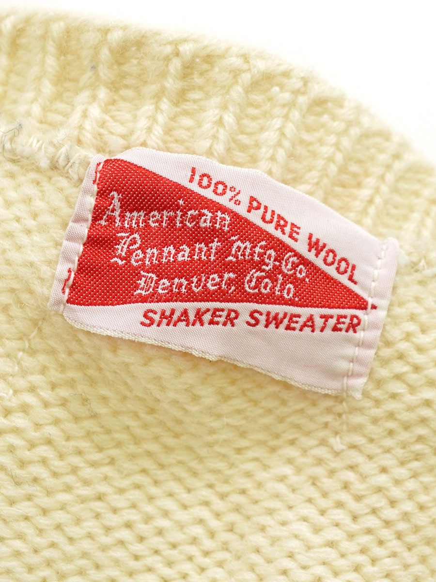 50's～ American Pennant Mfg 100％ウールセーター インディアンヘッド 実寸(M位)