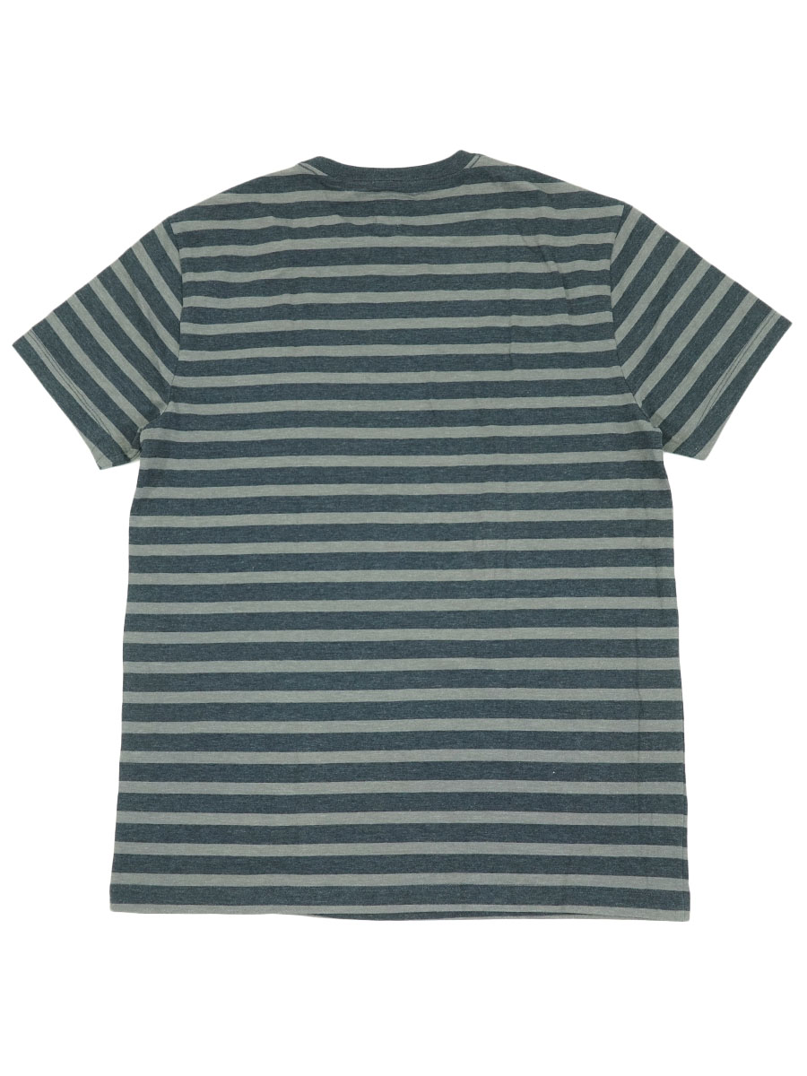 00's J. CREW 灰x紺ボーダー ポケットTシャツ 表記(M) NOS