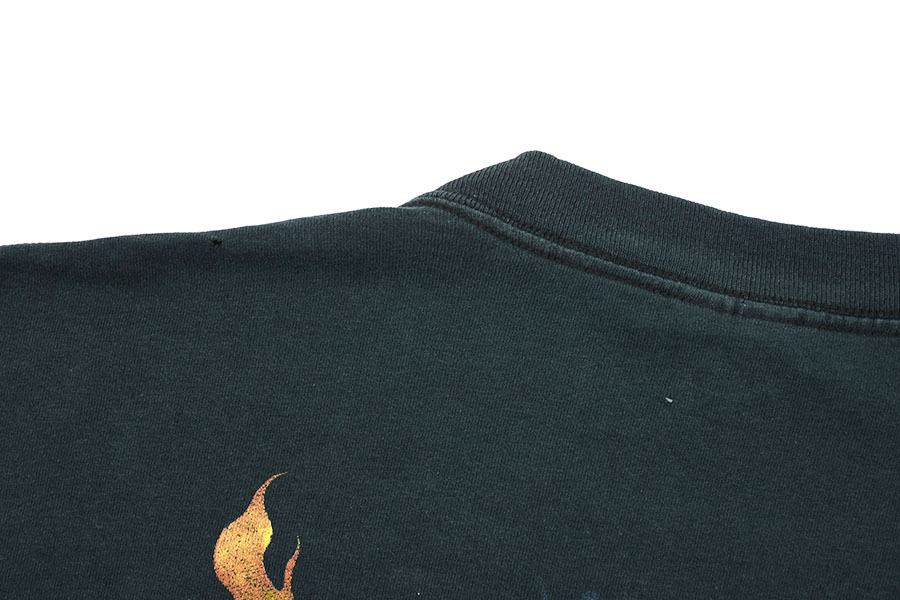 00's DELTA 遊戯王 YU-GI-OH! TRADING CARD GAME ''FLAMING ETERNITY'' 両面袖プリント Tシャツ 表記(XL)