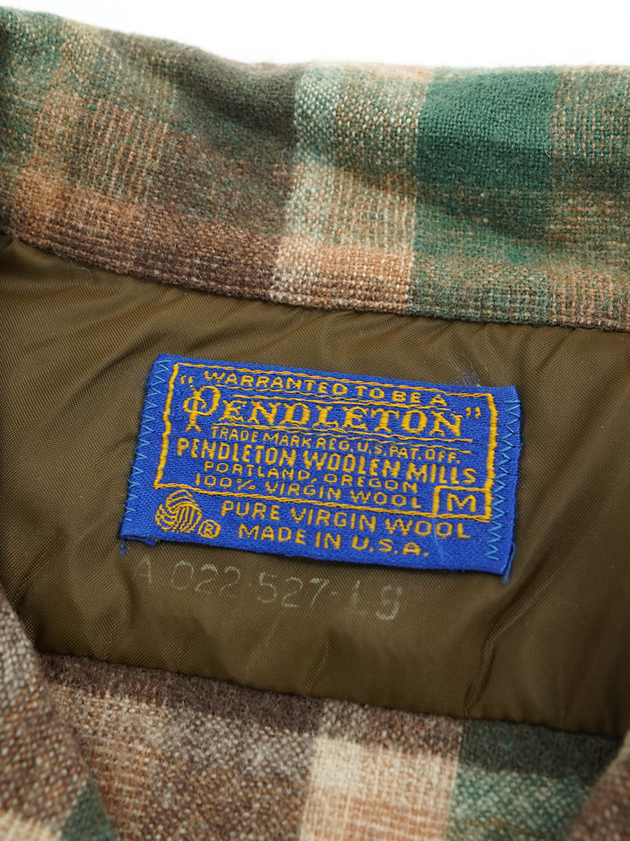 70's ペンドルトン 好配色チェック ボードシャツ 表記(M) | すべての