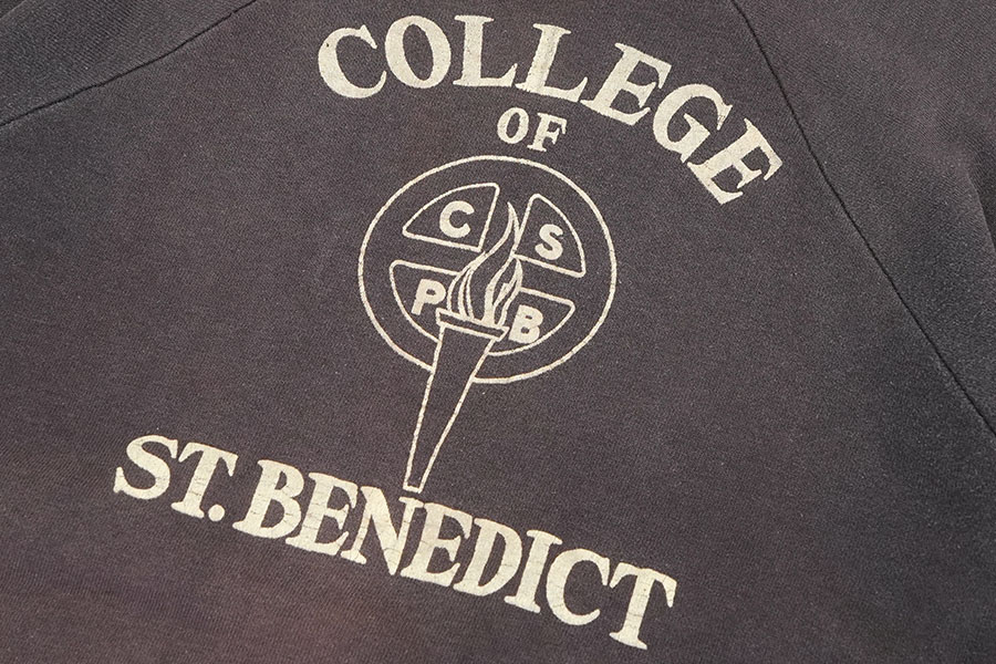60's DE-JAC ''COLLEGE OF ST.BENEDICT'' 3段プリント ラグラン