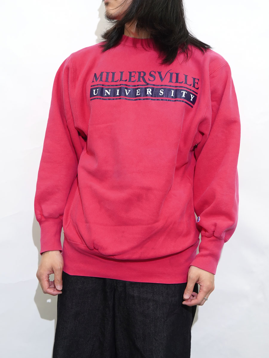 90'S CHAMPION REVERSE WEAVE CRUE ''MILLERSVILLE UNIV.'' BRIGHT