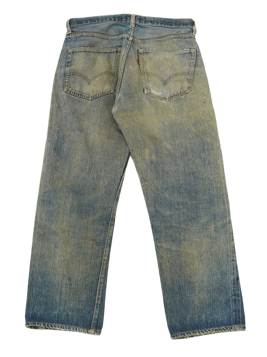 vintage リーバイス BIG E デニム リペア 60's Levi's 501 BIG-E デニムパンツ 味ありリペア 実寸(31x26位
