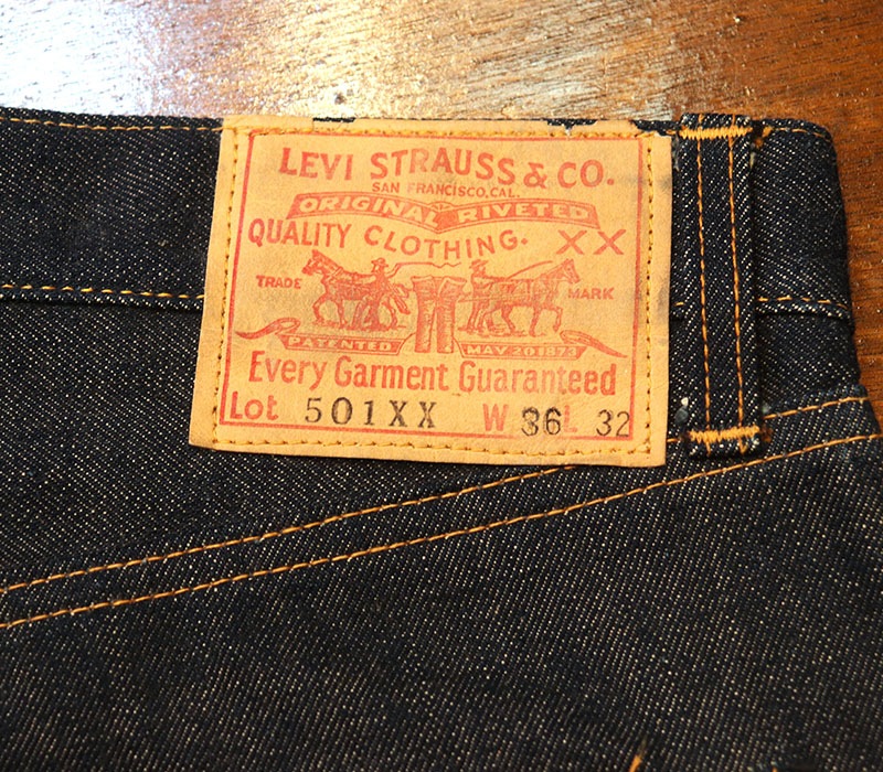 1950s LEVIS 501XX GUARA , NO WASH , W35 L31
